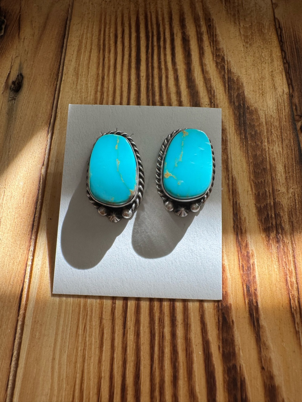Chassity Belone Turquoise Stud Earrings